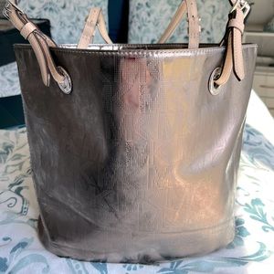 Michael Kors Jet Set Metallic Mirror Tote